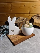 3 Teile Hase Geschenk Set Teelicht Deko Oster Hasen Set Echt Holz Ei Ostern💗