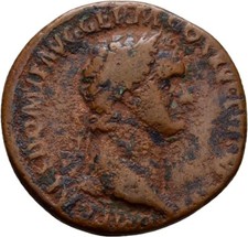 Rom Domitian As Bronze 27 mm/