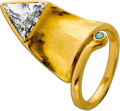 Diamantring gold 750 18k - diamantring,