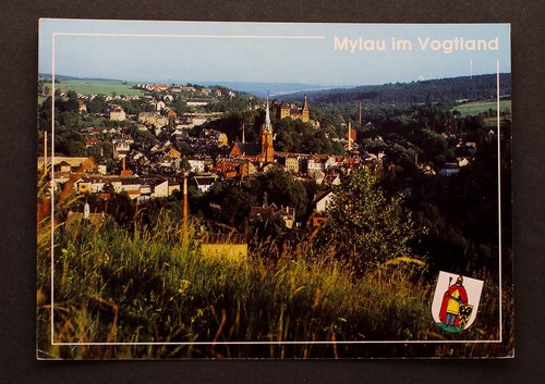 Echtfoto postkarte mylau - ak,