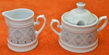 Königl. Tettau Set Milch und Zucker groß Worpswede Alhambra NEU UNBENUTZT