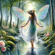 Wandbild Dekofliese Fee