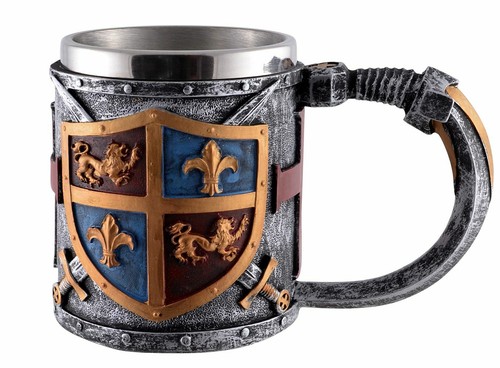 Mittelalter wappenkrug mit - mittelalter,