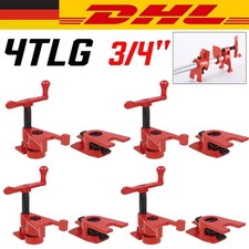 4Stk Schraubzwingen Schraubstock 3/4" Rohr Schraubzwinge für Holzbearbeitung DE