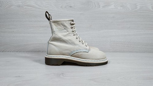 Women martens boots - dr., beige
