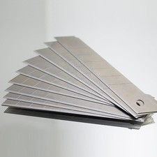 50x Profi Abbrechklingen 18mm Ersatzklingen aus Stahl für Cuttermesser B-Ware