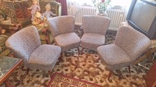 4 Cocktail-Sessel 50er/60er
