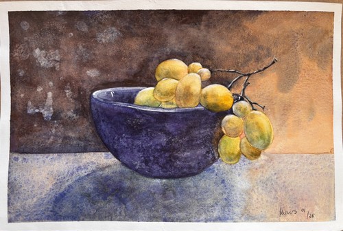 Original aquarell unikat - aquarell,