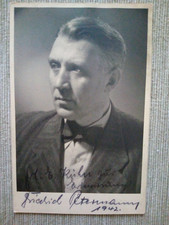 Friedrich Petermann,  Autogrammkarte, orig. signiert, mit persönlicher Widmung