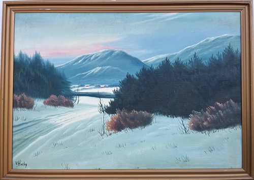 Impressionist winterlandschaft - impressionist,
