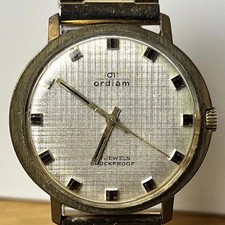 ORDIAM Mechanische Vintage Herrenuhr ähnl Junghans Bauhaus 50er 60er Jahre