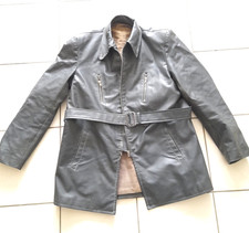 DDR NVA Motorradjacke Kunstleder Gummi? Jacke Freiberger Lederbekleidung 1960er
