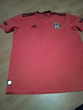 Besiktas Istanbul Adidas Trainingsshirt Rot Grösse M hinten Beko Logo
