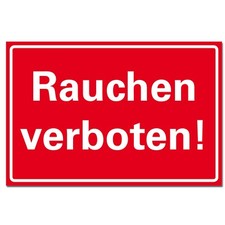 Rauchen verboten schild rot - rauchen,