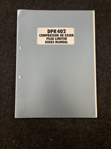 Bss dpr 402 - bss, compressor