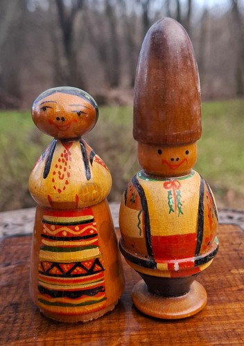 Holz puppe figur paar - puppe, russland