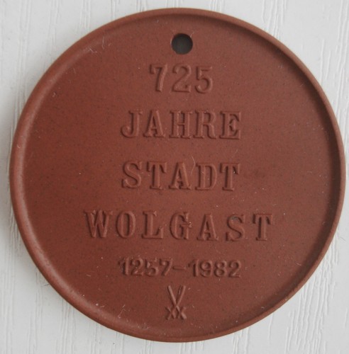 Ddr medaille meissen böttger - ddr,
