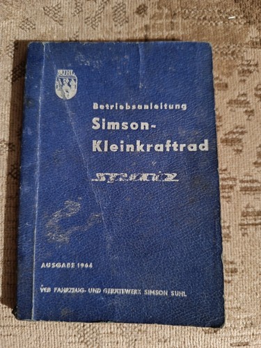 Betriebsanleitung simson spatz - betriebsanleitung,