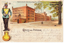 Ak 1905 Potsdam  Kaserne 3. Ulanen Regiment, Garde
