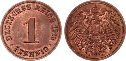 Kaiserreich pfennig 1916 a - 1,