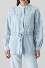 Closed Jeanshemd Bluse Soft Denim Blau 34 XS Oversized Jacke Shirt Blue