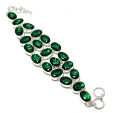 Chromdiopsid Edelstein Armband