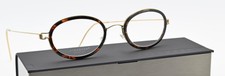 LINDBERG Brille Sammy 47-22 145B Col. PGT Air Titanium Rim Oval Havanna Leicht