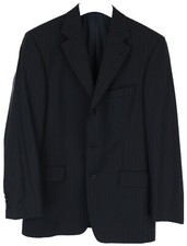Hugo Boss da Vinci/Lucca Blazer Herren (Eu) 48 Einreihig Wolle Nadelstreifen