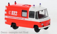 Brekina 36934 - 1/87 Mercedes L 508 RTW FW Frankfurt, rot/weiss, Feuerwehr Frank