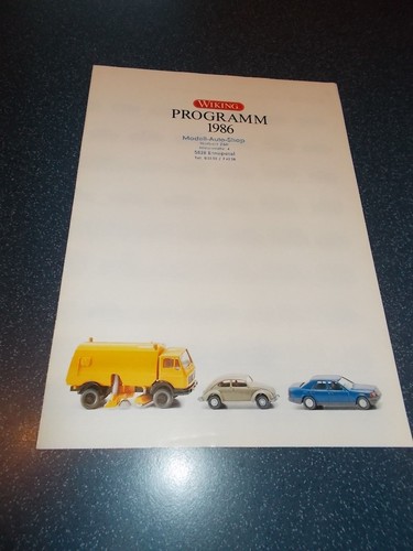 Prospekt wiking programm 1986 - programm,