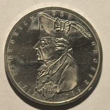 5 DM Gedenkmünze 1986 F, Friedrich der Große