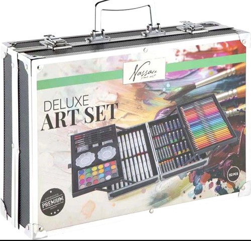 Deluxe kunstset malkoffer - -,
