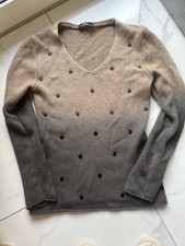NC mit KASCHMIR V-Pullover braun Schmucksteine 38 FTC gratis ??Nice Connection