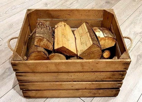 Holzkorb feuerholz - /,