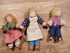 Drei Waldorfpuppen für Kaufladen  und Puppenstuben
