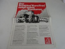 Orginal Prospekt Broschüre Schlüter EuroTrac