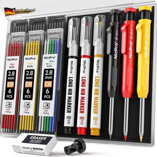 Zimmermannsbleistifte set mit - zimmermannsbleistifte,