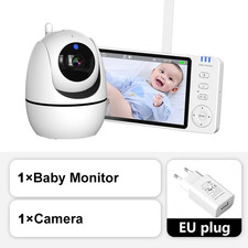 5" Video Babyphone PTZ Kamera Babyphone Überwachungskamera mit Zoom Temp Sensor
