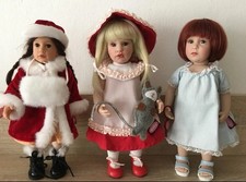 Götz Puppen 3 Stück ca. 25 cm