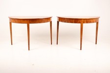 Biedermeier Paar Demi Lune