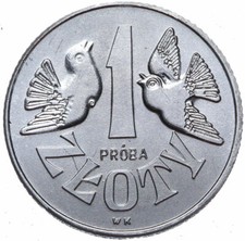 Polen - Münze - 1 Zloty 1958
