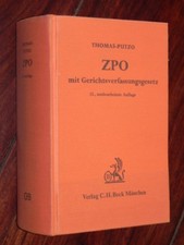 Thomas / Putzo - ZPO Zivilprozeßordnung (C.H. Beck, München, 1985, 13. Auflage)