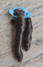 Vintage Hair fair Barbie Haarteil, Schillerlocke mit Haarklammer, brünett, 1968