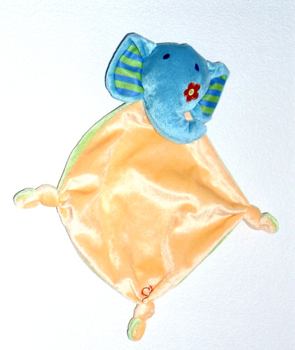 Elefant bruin orange blau - bruin,