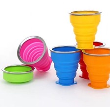 Silikon-Trink-Becher klappbar