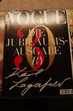 Vogue Jubileumsausgabe Oktober 2009 ,Karl Lagerfeld,  sehr gut