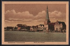 Ansichtskarte Travemünde, Blick vom Priwall 