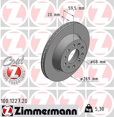 Zimmermann bremsscheibe - 2x,