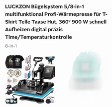 8 in 1 Transferpresse 38x30cm