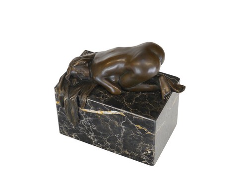 Bronze figur skulptur - bronze,